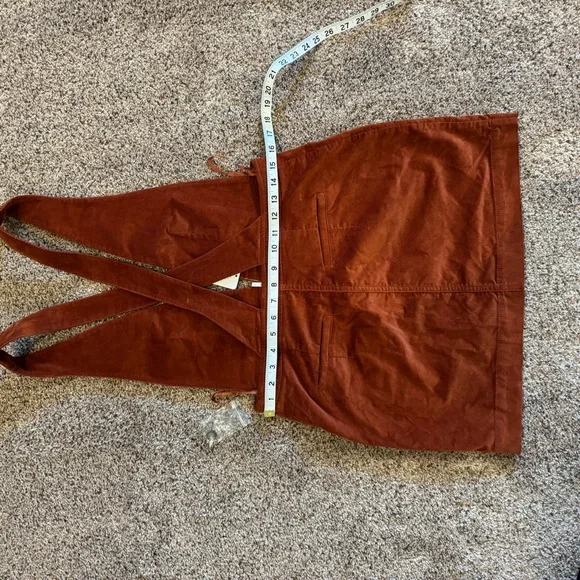 Free People Corduroy Old School Love Corduroy Jumper Skirt Dress. Size 8 - Picture 10 of 12